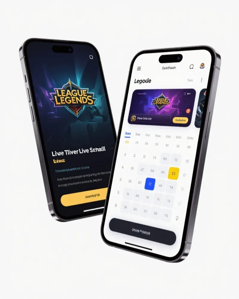 英雄联盟赛事App展示