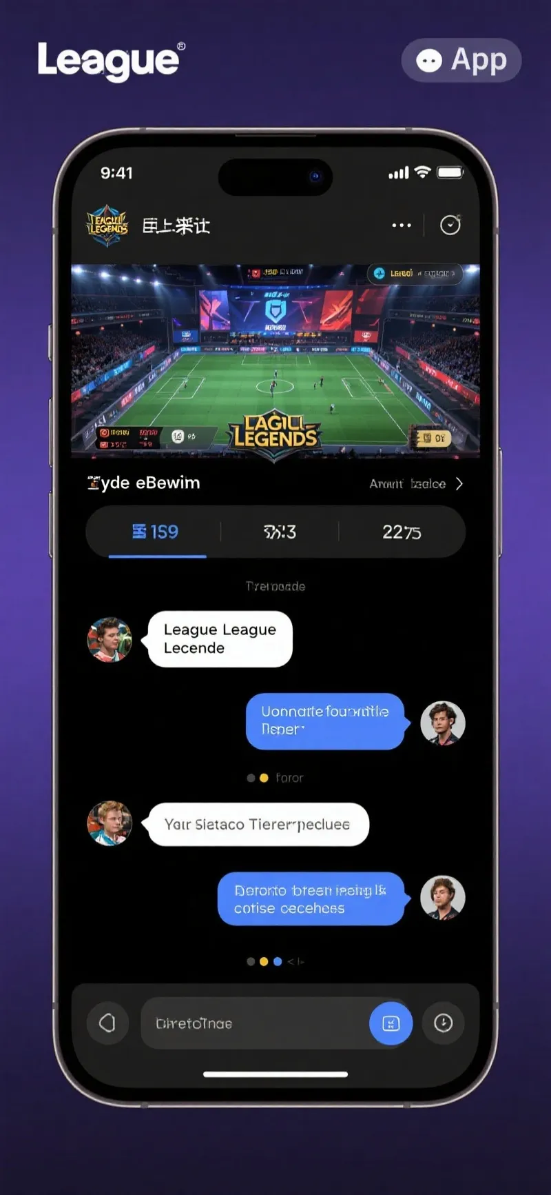 英雄联盟移动端直播界面